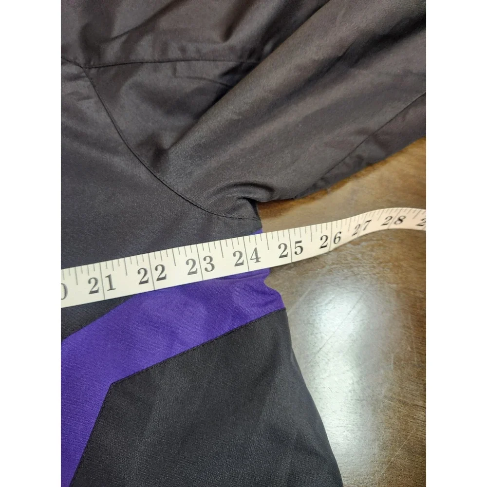 Vintage Reebok Minnesota Vikings Mens Black Purple 1/4 Zip NFL Jacket‎ Size L